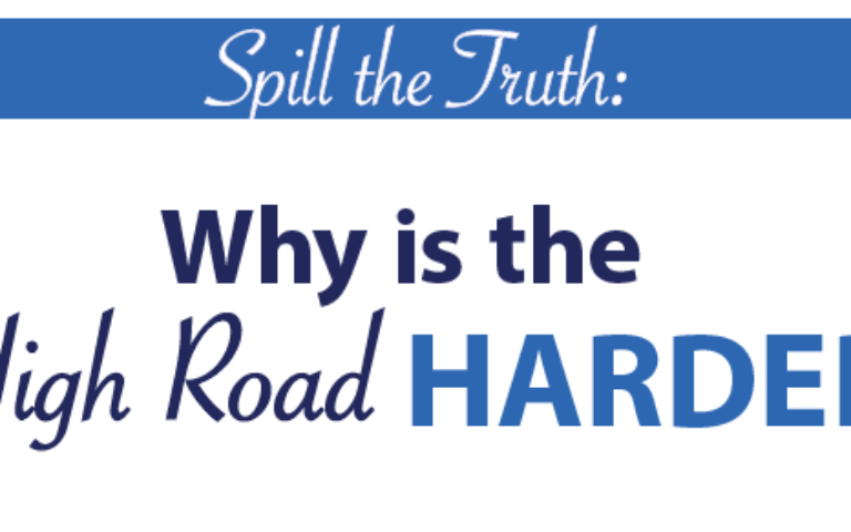 Why is the high road harder?