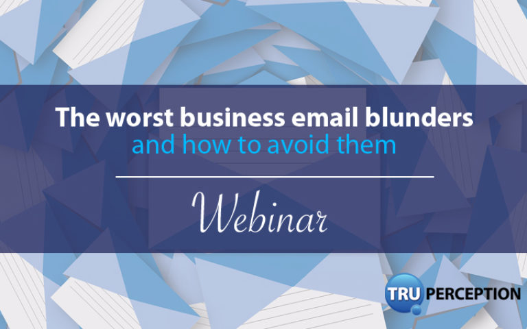 TruPerception webinar - business email blunders